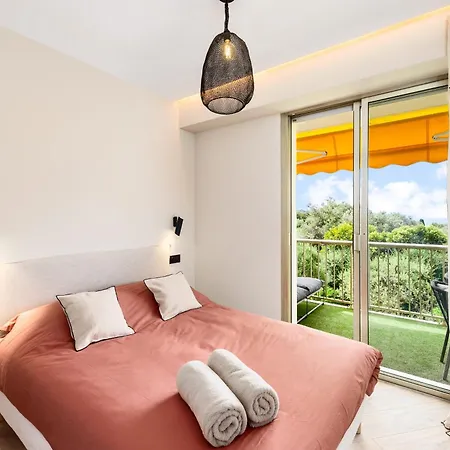 L'oree Du Cap-somptueux 2 Pieces- Garage- Terrasse Apartamento Rocabruna